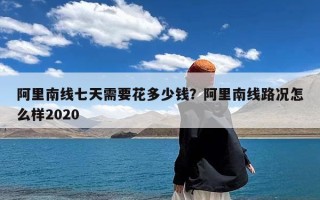 阿里南线七天需要花多少钱？阿里南线路况怎么样2020