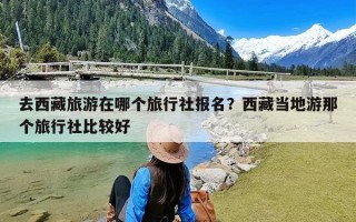 去西藏旅游在哪个旅行社报名？西藏当地游那个旅行社比较好