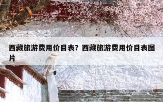 西藏旅游费用价目表？西藏旅游费用价目表图片